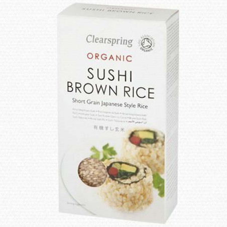 hnědá rýže na sushi Clearspring Organic 500 g