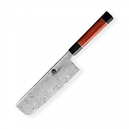 nůž na zeleninu Nakiri 180 mm - Dellinger Octagonal Full Damascus