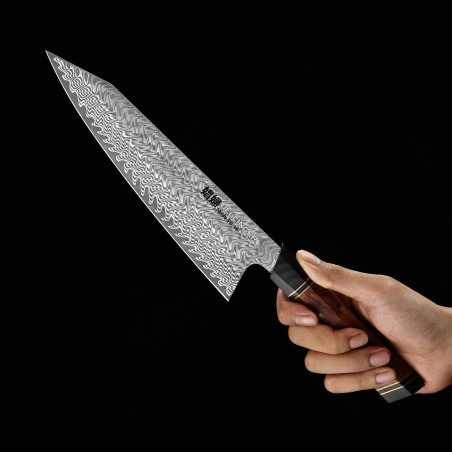 nůž Kiritsuke / Chef 8,5" Dellinger Octagonal Desert Iron Wood VG-10