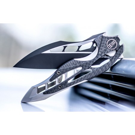 zavírací nůž WEKNIFE Arrakis 906 CF-D, M390 Black Two-Tone Blade