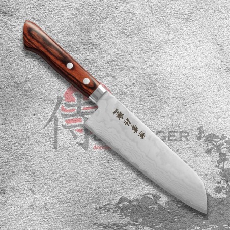 nůž Santoku 165 mm Kanetsune Forged VG-1 Damascus blade