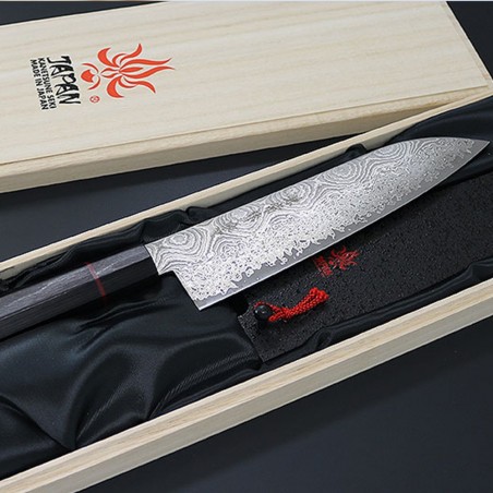 nůž Santoku 180 mm Kanetsune Damascus "Namishibuki" series