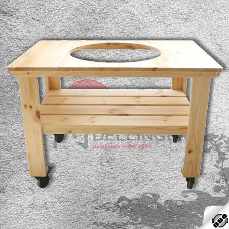 dřevěný borovicový stůl pro keramický gril kamado 23,5" - Dellinger Smoke&Fire