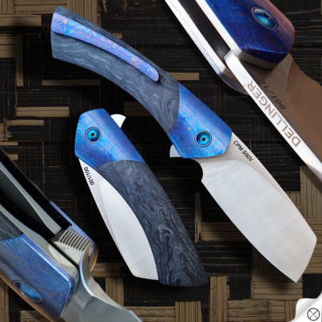 zavírací nůž DELLINGER Melting Rain CPM S90V Flipper, limited edition