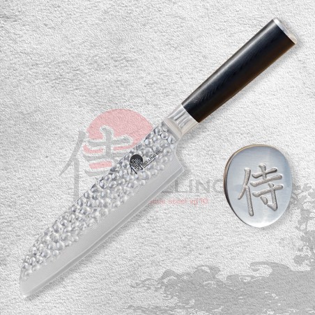 Knife SANTOKU 7" (170 mm)  Dellinger Tsuchime Professional Damascus