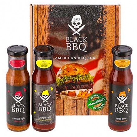 american BBQ star Box 3x240ml - nejlepší barbecue omáčky