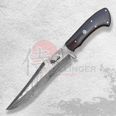 Knife Dellinger Damask LIGNUM VITAE