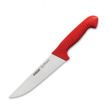 řeznický porcovací nůž 165 mm - červený, Pirge PRO 2002 Butcher