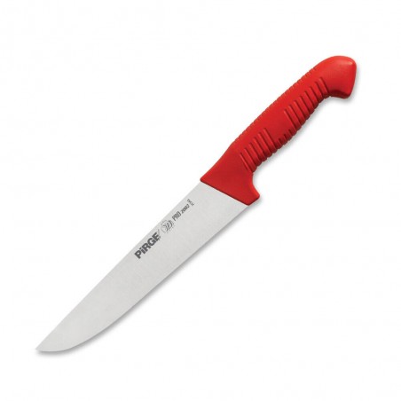 řeznický porcovací nůž 190 mm - červený, Pirge PRO 2002 Butcher