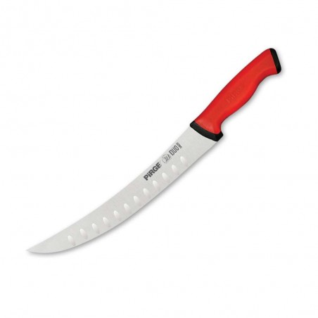řeznický porcovací nůž 210 mm - červený, Pirge DUO Butcher