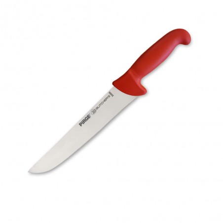 řeznický plátkovací nůž 220 mm červený, Pirge BUTCHER'S