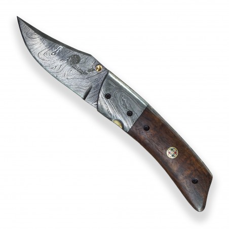 copy of Hunting Clasp Damascus Knife Dellinger RAGNHILD Clip