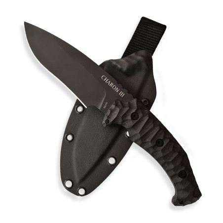 taktický nůž CHARON III Radim Dachs, Black Kydex N690