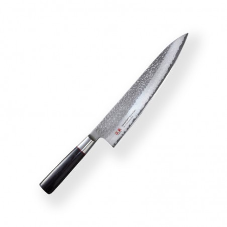 Chef (Gyuto) 240mm-Suncraft Senzo Classic-Damascus-Japanese kitchen knife-Tsuchime- VG10–33 layers