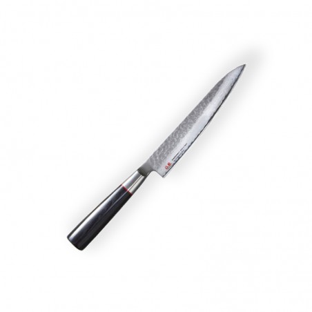 Petty 150mm-Suncraft Senzo Classic-Damascus-Japanese kitchen knife-Tsuchime- VG10–33 layers
