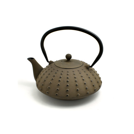 litinová konvička Arare brown na čaj 1200 ml