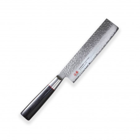 Nakiri (vegetable knife) 170mm-Suncraft Senzo Classic-Damascus-Japanese Kitchen Knife -Tsuchime- VG10–33 layers