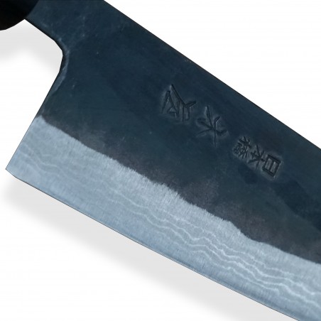 nůž Petit 140 mm - KIYA Suminagashi Kurouchi Damascus 11 layers