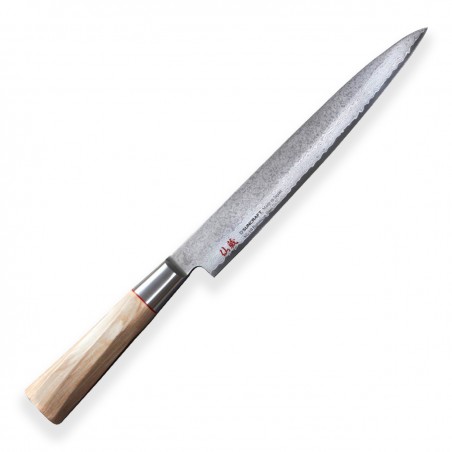 Knife Sashimi 210 mm Suncraft Senzo Twisted Octagon Damascus