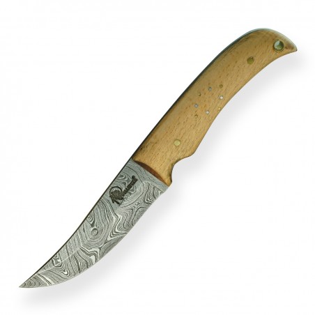 Knife Dellinger Skinner Damask Birch Wood