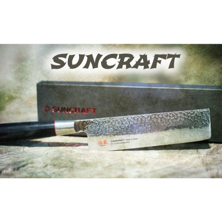 nůž Nakiri - na zeleninu (170mm) Suncraft Senzo Classic Damascus vg-10