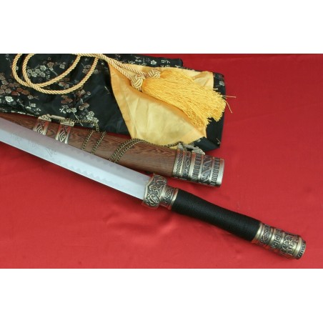 Čínský meč od firmy Kawashima s imitací hamonu,nebroušený.