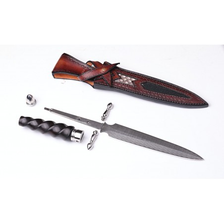 nůž lovecký Dellinger - BAJONETT VG-10 Damascus