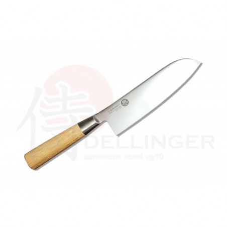 Santoku 167mm-Suncraft Senzo Bamboo-High carbon-Japanese kitchen knife