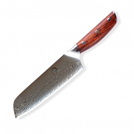 nůž Santoku 7&quot; (175mm) Dellinger Rose-Wood Damascus