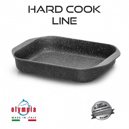 Roasting Pan HARD COOK 35x25cm made of cast aluminium with mineral stoneware surface