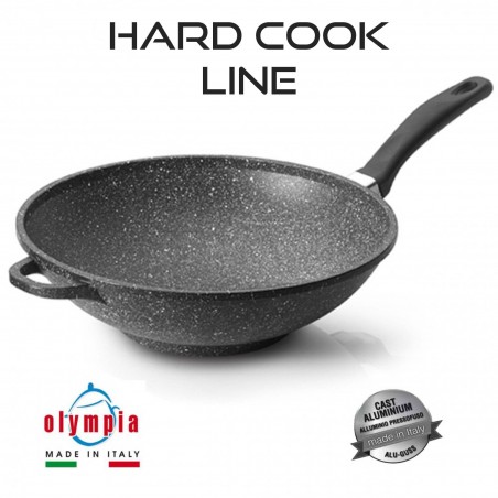 Pan WOK HARD COOK Ø 32 cm made of cast aluminium with mineral stoneware surface