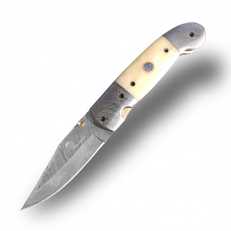 Lovecký zavírací damaškový nůž Dellinger GUNNVOR Clip